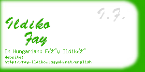 ildiko fay business card